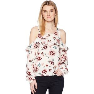 JACK by BB DAKOTA Floral Cold-Shoulder Top BNWT
